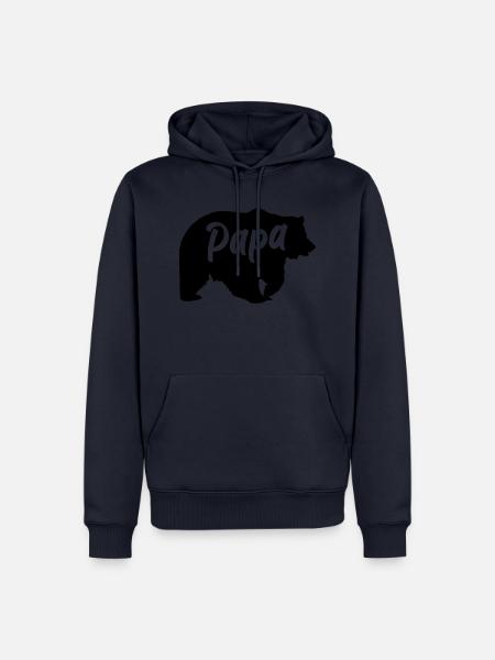 Papa Geschenk - Männer Premium Bio Hoodie - Navy