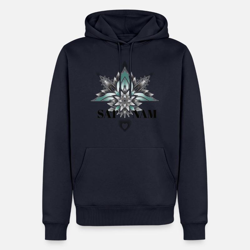 Sat Nam - Männer Premium Bio Hoodie - Navy