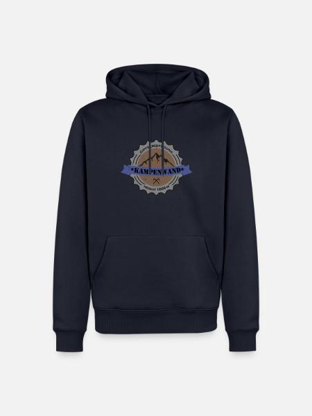Gipfelbesteigung Kampenwand Height 1669 m - Männer Premium Bio Hoodie - Navy