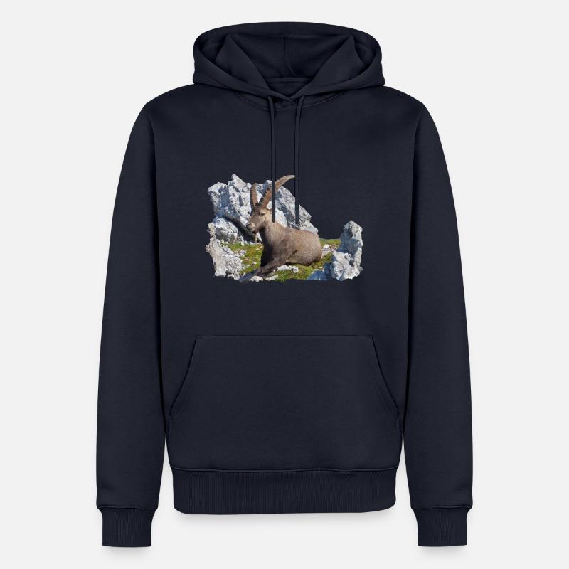 Capricorne - Sweat à capuche Premium bio Homme - bleu marine