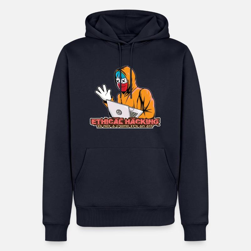 Hacker Hacking ethischer Hacker - Männer Premium Bio Hoodie - Navy