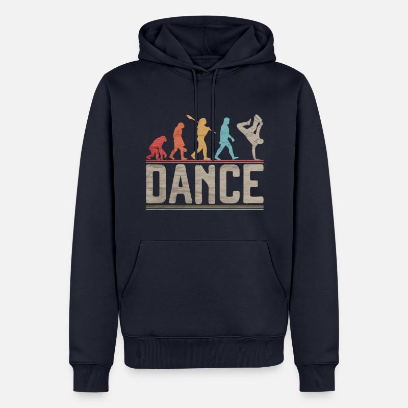 Breakdance Evolution B-boy B-Girl Hip Hop Danse - Sweat à capuche Premium bio Homme - bleu marine