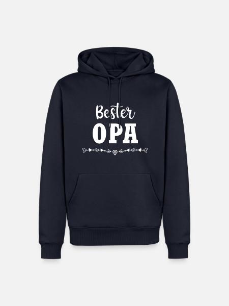 Bester Opa - Männer Premium Bio Hoodie - Navy