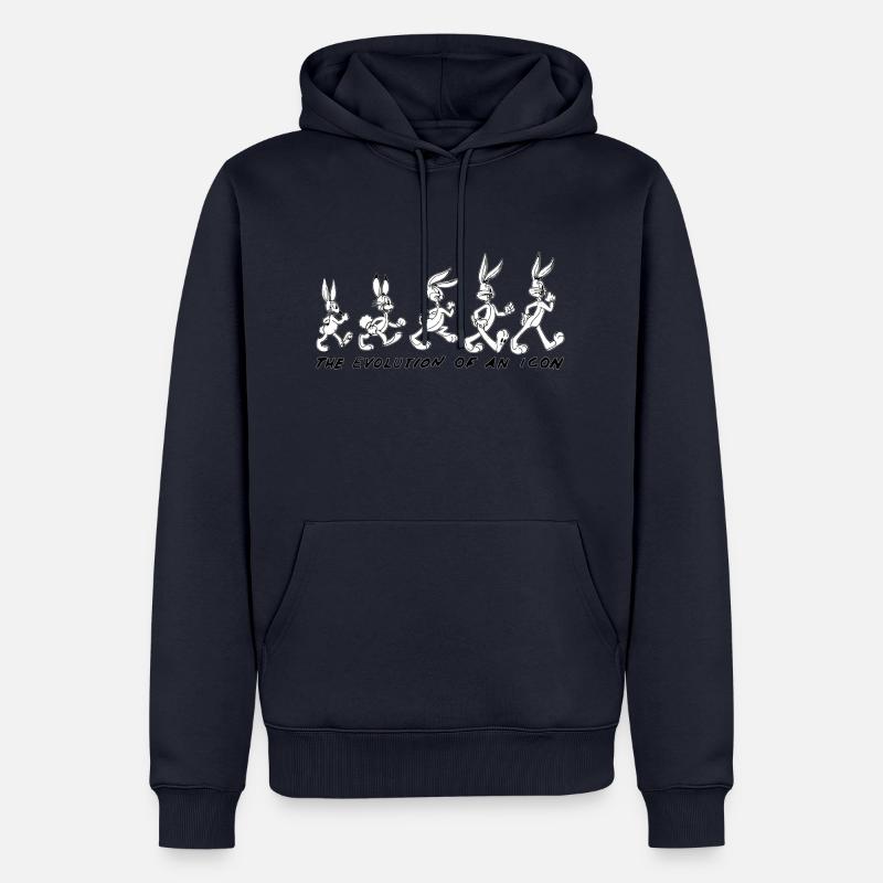 Looney Tunes Bugs Bunny Evolution - Männer Premium Bio Hoodie - Navy