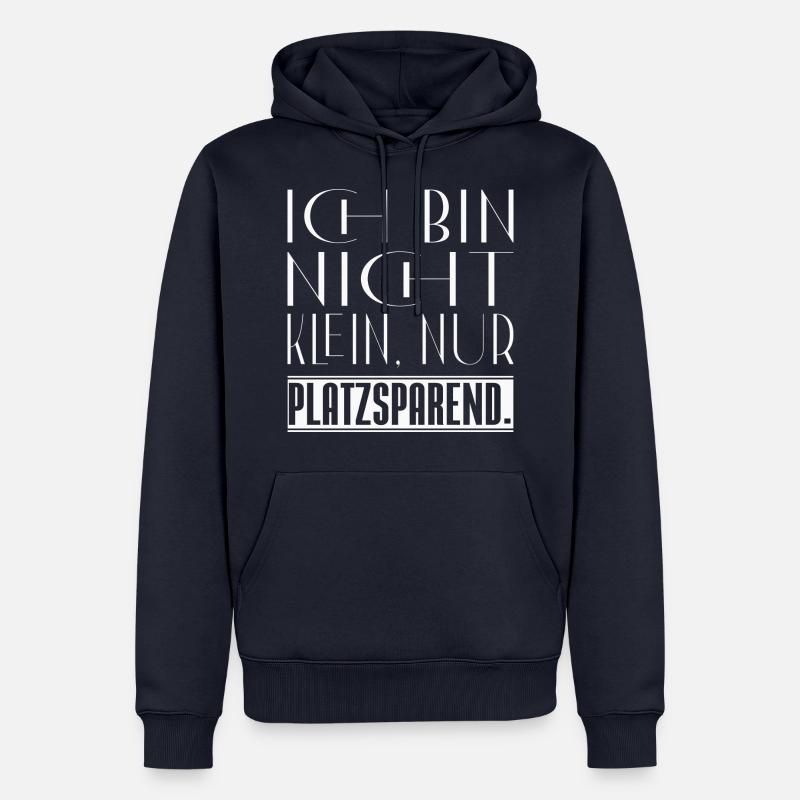 pas petit mais peu encombrant - Sweat à capuche Premium bio Homme - bleu marine
