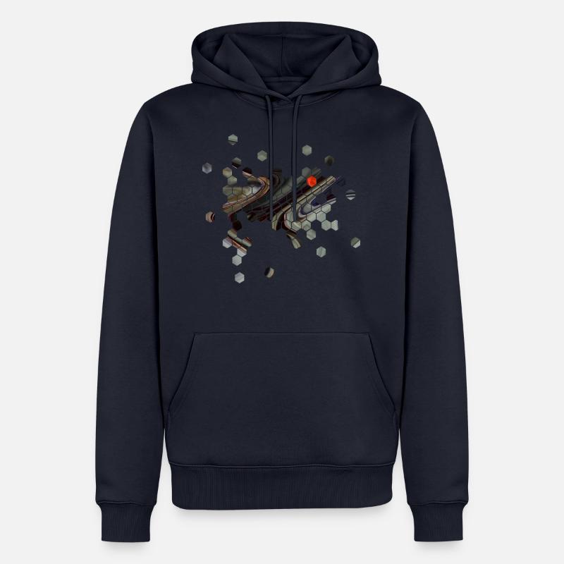 Don de plasma sanguin leucocytes de cellules de donneur de sang - Sweat à capuche Premium bio Homme - bleu marine
