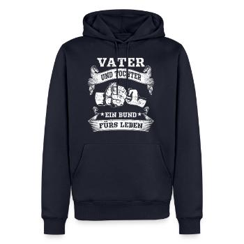 Männertag Himmelfahrt Vatertag 2021 Papa Spruch - Männer Premium Bio Hoodie - Navy - Vorne - Nico (187cm)