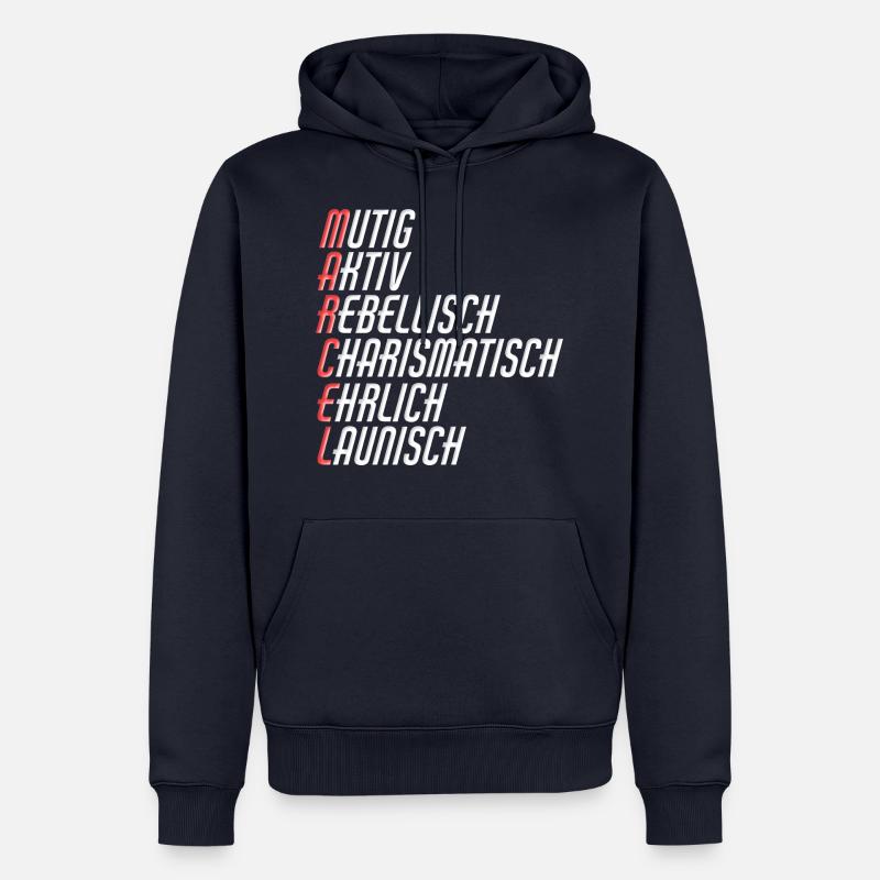 Marcel - Männer Premium Bio Hoodie - Navy