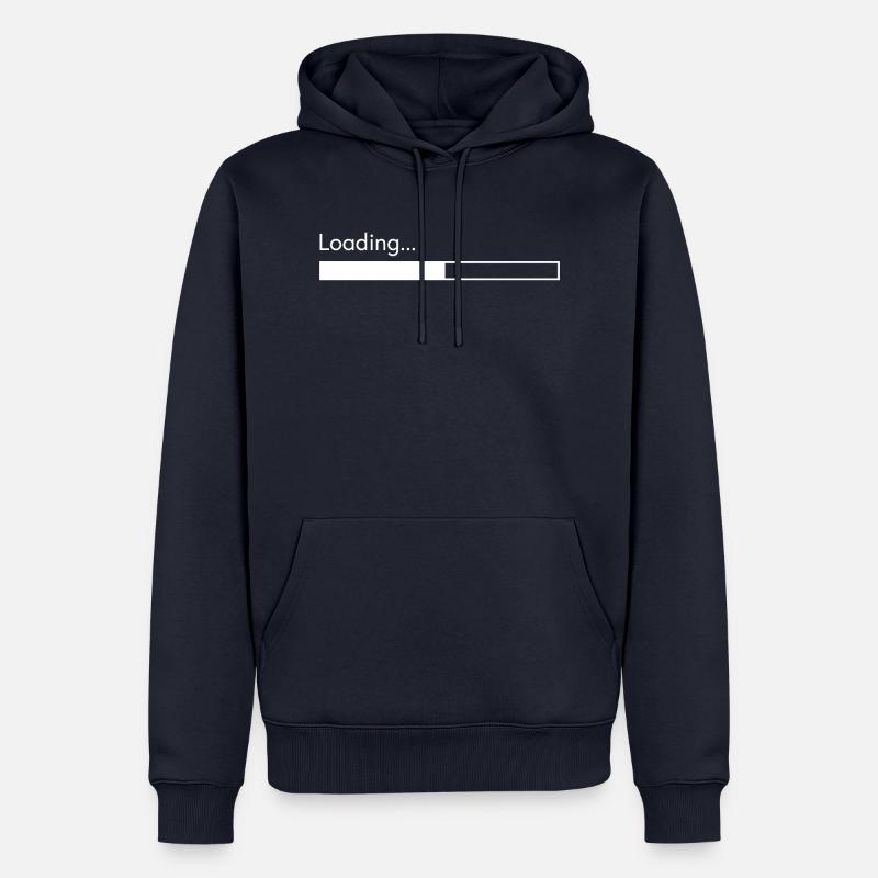 Loading... - Männer Premium Bio Hoodie - Navy