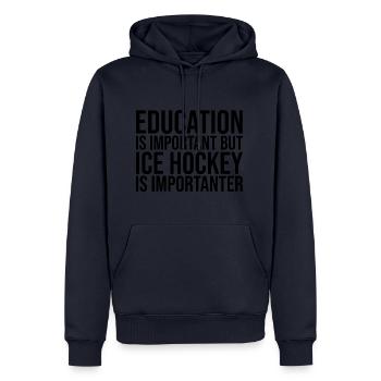 Eishockey Eishockey - Männer Premium Bio Hoodie - Navy - Vorne - Nico (187cm)