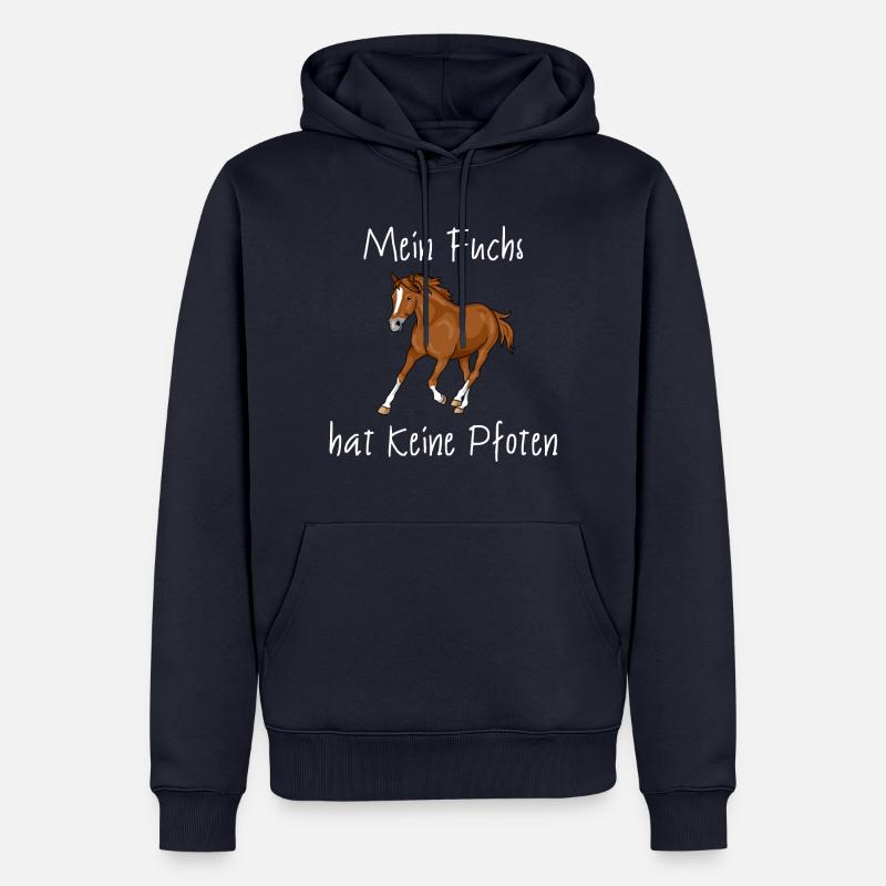 Fuchs - Männer Premium Bio Hoodie - Navy