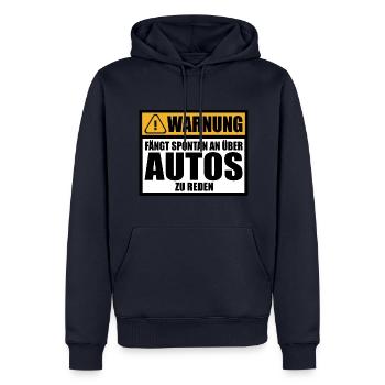 Autoliebhaber Geschenkidee Männer Kleine Lustige - Männer Premium Bio Hoodie - Navy - Vorne - Nico (187cm)