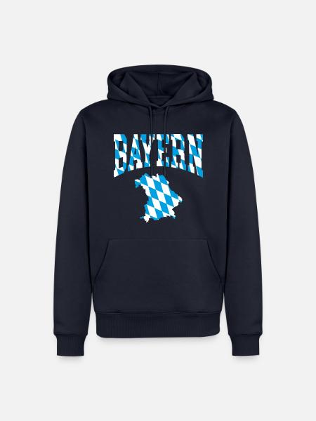 Bayern - Männer Premium Bio Hoodie - Navy