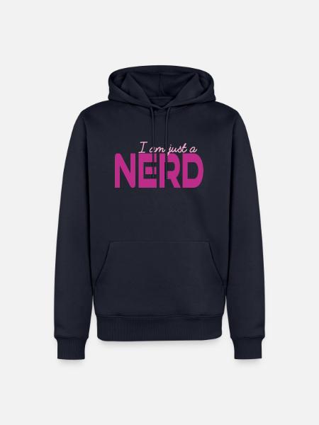 I am just a Nerd - Geek - IT - Männer Premium Bio Hoodie - Navy