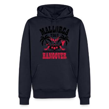 12 Mallorca Team Hangover Palmen Beer Sex Party - Männer Premium Bio Hoodie - Navy - Vorne - Nico (187cm)