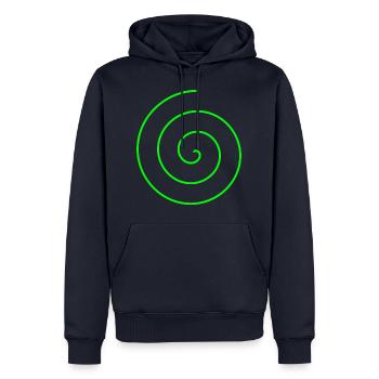 Spiral gift - Men’s Premium Organic Hoodie - navy - Front - Nico (187cm)
