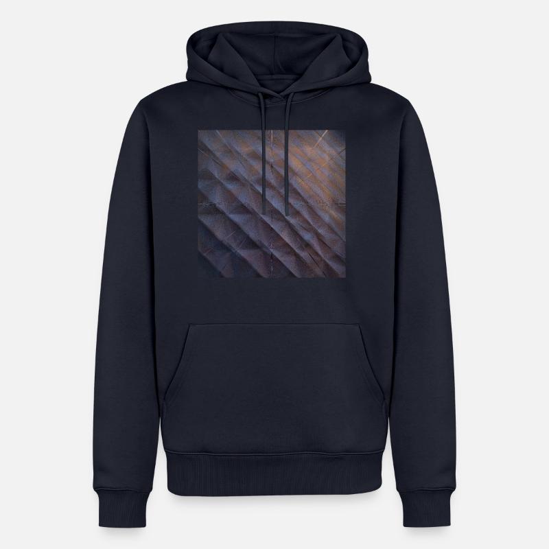 Dark angular, Dunkel Eckig. - Männer Premium Bio Hoodie - Navy