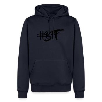 BFF - Männer Premium Bio Hoodie - Navy - Vorne - Nico (187cm)
