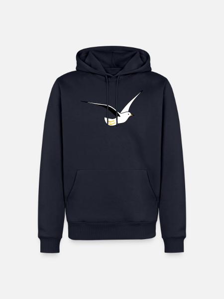 Möwe in deinen Farben - Männer Premium Bio Hoodie - Navy