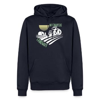 Traktor Nachwuchs Landwirt Landwirtschaft Geschenk - Männer Premium Bio Hoodie - Navy - Vorne - Nico (187cm)