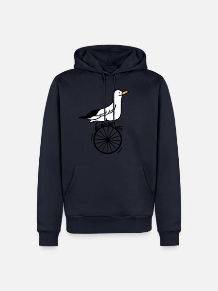 begabte Möwe - Männer Premium Bio Hoodie - Navy