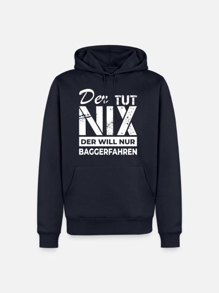 Baggerfahren - Baggerfahrer - Männer Premium Bio Hoodie - Navy