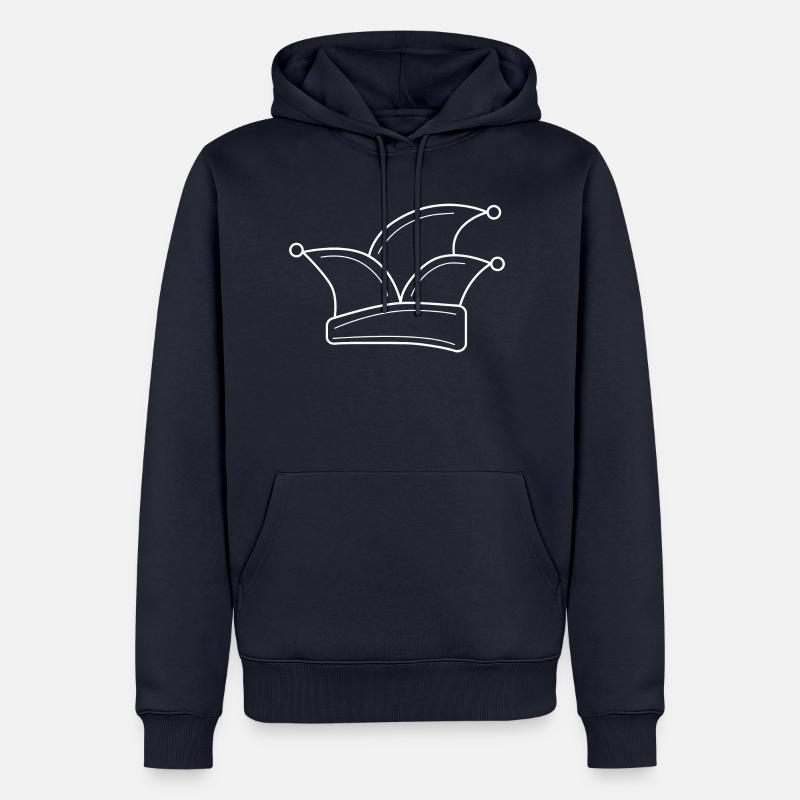 Carnaval / Carnaval / Fasnet - Sweat à capuche Premium bio Homme - bleu marine