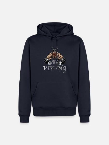 GYM Viking - Männer Premium Bio Hoodie - Navy