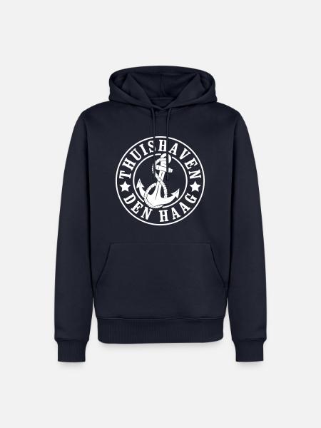 Heimathafen Den Haag - Männer Premium Bio Hoodie - Navy