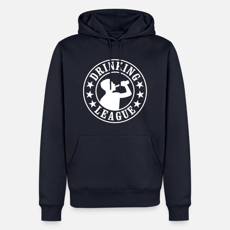 Ligue de consommation d’alcool - Sweat à capuche Premium bio Homme - bleu marine