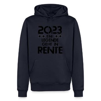 2023 eine Legende geht in Rente - Männer Premium Bio Hoodie - Navy - Vorne - Nico (187cm)