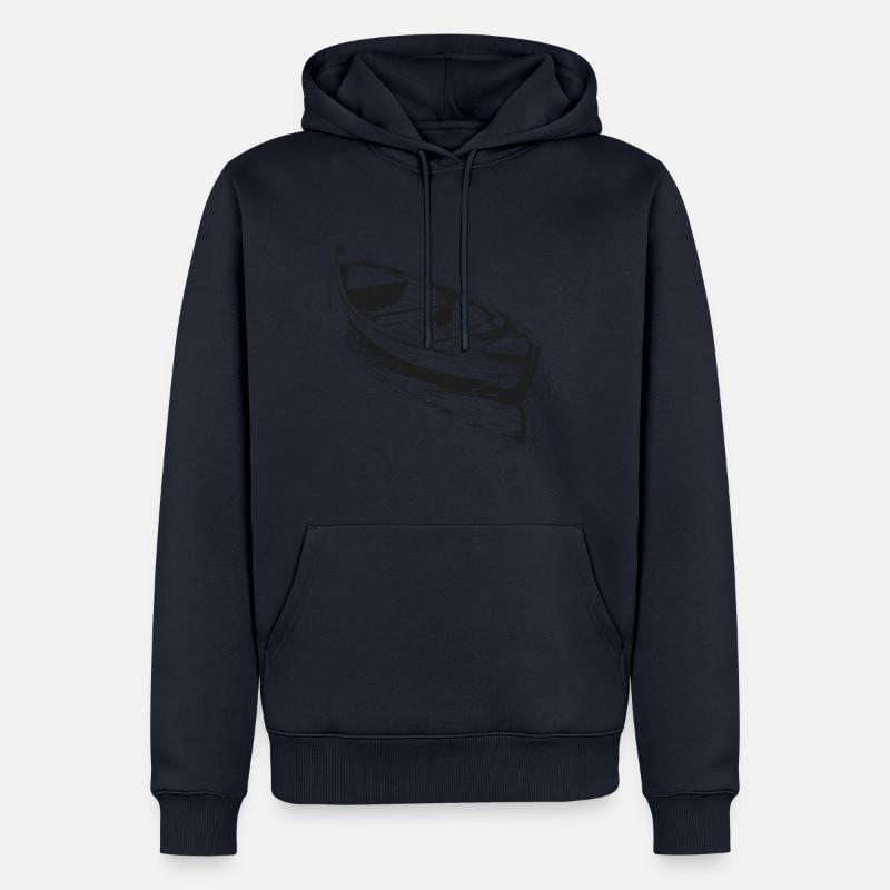 Boot - Männer Premium Bio Hoodie - Navy