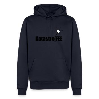 KatastroFee - Männer Premium Bio Hoodie - Navy - Vorne - Nico (187cm)