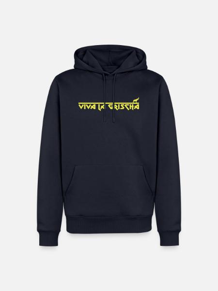 Viva la Grischa - RĂ€toromanisch - MĂ€nner Premium Bio Hoodie - Navy