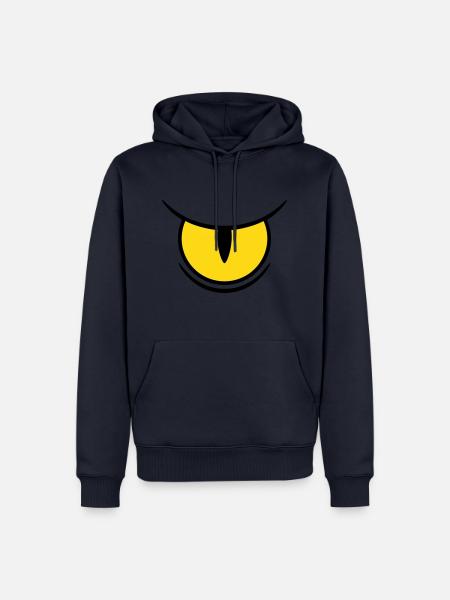 Big Reptile's Eye - Männer Premium Bio Hoodie - Navy