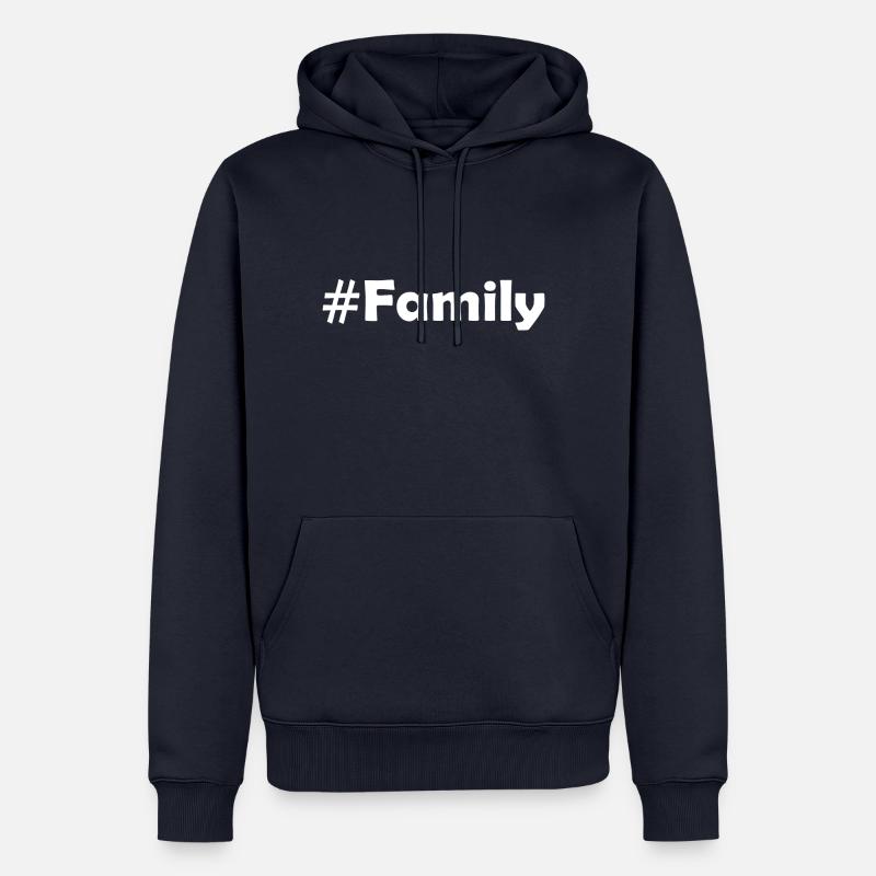 #Family - Männer Premium Bio Hoodie - Navy