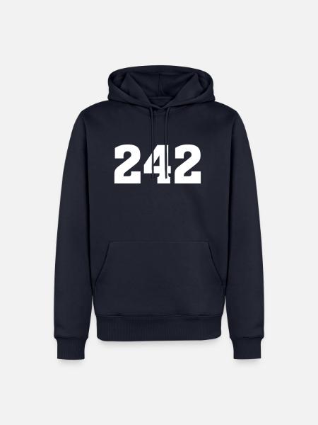 zahlen, coole, lustige, sprüche - Männer Premium Bio Hoodie - Navy