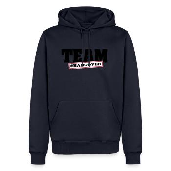 Team Hangover 5 - Männer Premium Bio Hoodie - Navy - Vorne - Nico (187cm)