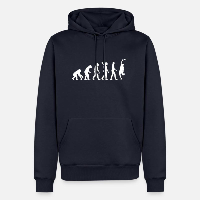 The Frisbee Evolution - Männer Premium Bio Hoodie - Navy