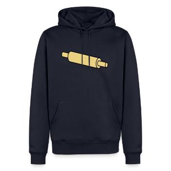 rolling pin - Men’s Premium Organic Hoodie - navy - Front - Nico (187cm)