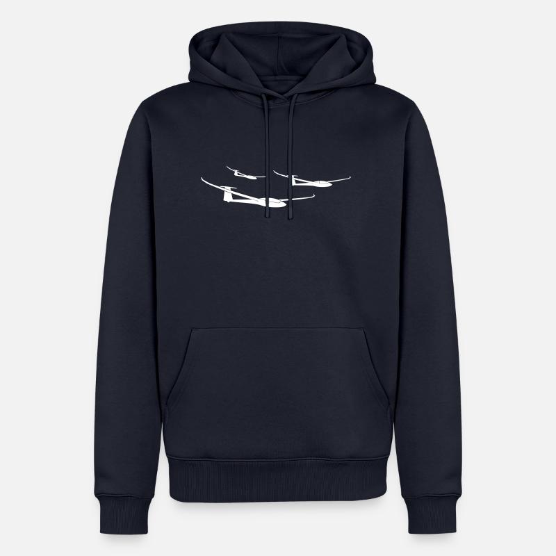 Équipe Glider Glider Glider Pilot - Sweat à capuche Premium bio Homme - bleu marine