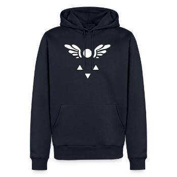 Deltarune Undertale Weihnachten Geburtstag - Männer Premium Bio Hoodie - Navy - Vorne - Nico (187cm)