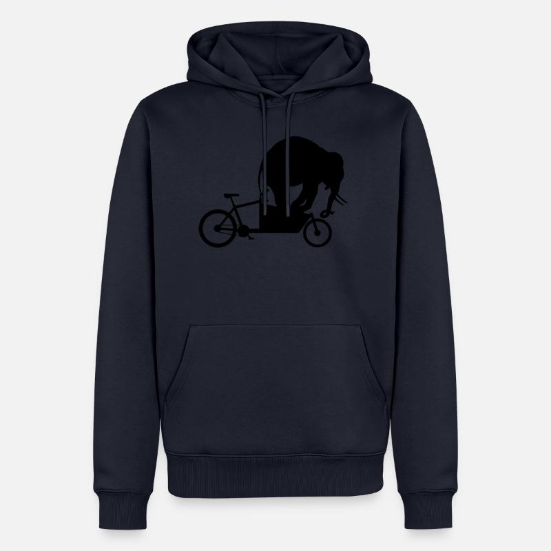 Lastenrad Elefant - Männer Premium Bio Hoodie - Navy