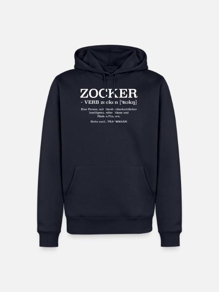 Zocker ein Traummann Definition - Männer Premium Bio Hoodie - Navy