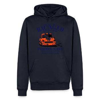  - Trabi - Männer Premium Bio Hoodie - Navy - Vorne - Nico (187cm)