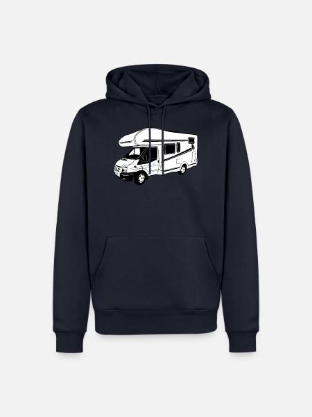 Wohnmobil - Caravan - Camping - Camper - Männer Premium Bio Hoodie - Navy