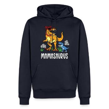 Mamasaurus - a gift for a great mother - Men’s Premium Organic Hoodie - navy - Front - Nico (187cm)