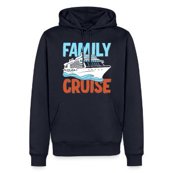 Familien Kreuzfahrt - Männer Premium Bio Hoodie - Navy - Vorne - Nico (187cm)