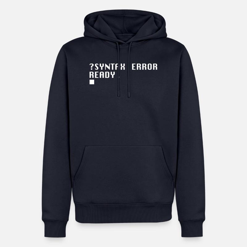 SYNTAX ERROR, Nerd Shirt - Männer Premium Bio Hoodie - Navy