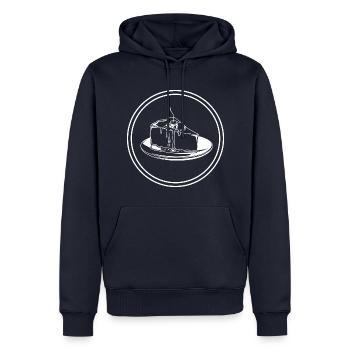 Cuisson du cheesecake - Sweat à capuche Premium bio Homme - bleu marine - Devant - Nico (187cm)